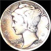 1916 Mercury Silver Dime LIGHTLY CIRCULATED