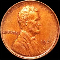 1909 V.D.B. Lincoln Wheat Penny CLOSELY UNC