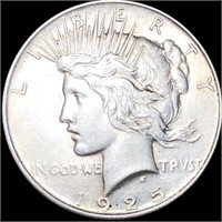 1925 Silver Peace Dollar CLOSELY UNCIRCULATED