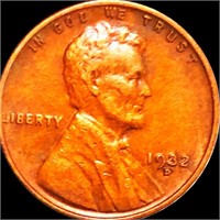 1932-D Lincoln Wheat Penny CLOSELY UNC