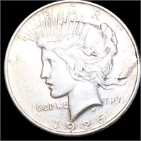 1926-D Silver Peace Dollar NEARLY UNC