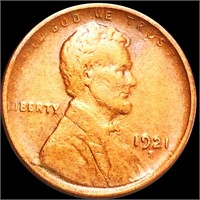 1921-S Lincoln Wheat Penny LIGHTLY CIRCULATED