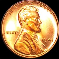 1941 Lincoln Wheat Penny CHOICE PROOF