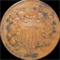 1868 Two Cent Piece LIGHTLY CIRCULATED