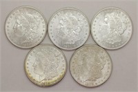 (5) 1879-S Morgan Silver Dollars - MS63