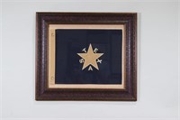 FRAMED MINI REPUBLIC OF TEXAS STAR FLAG