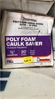 3/8" poly foam, lot of 12, 20' long