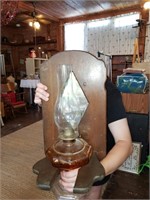 OIL LAMP WITH WALL STAND