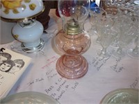 Nice old pink oil Lamp