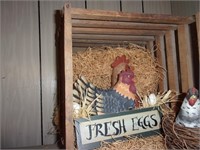 Wood egg crate