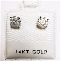 $3230 14K  Diamond(1.05ct) Earrings