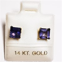 14K  Iolite Earrings