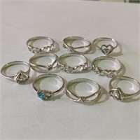 $200 Silver Pack Of 10 Ring