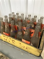 3 V Cola plastic pop crate w/