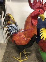 Rooster yard art, 39" tall