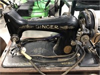 old singer sewing machine in case