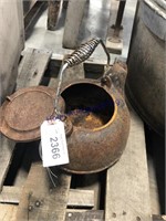 cast iron water kettle- rusted