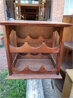 WOOD 6 SLOT WINE RACK