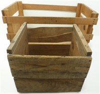 * 2 Vintage Wood Crates