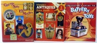 3 Reference Guides: Battery Toys; Antiques; Flea