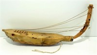 * Traditional African Harp with Rawhide Head