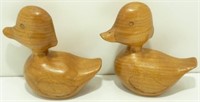 Hand-Carved Puddler Ducks by Mike Purcell