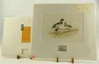 (2) Initial Alabama State Duck Stamp prints by