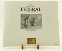 (4) 1990-91 Federal Duck Stamp print medallion