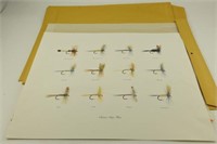 Unframed print of “Classic Dry Flies”, (12)