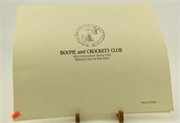 (~65) Boone and Crockett Club Conservation