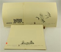 (2) 1982 Alabama Waterfowl Stamp prints by