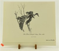 (4) 1979 First Florida Waterfowl Stamp Prints