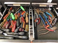 2 Full Drawers Of Screwdrivers And Pliers