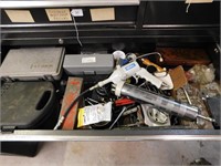 Drawer With Dremel, Bits, Grease Gun And Much More