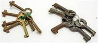 12 Antique Keys