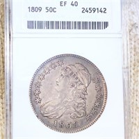 1809 Capped Bust Half Dollar ANACS - EF40