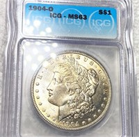 1904-O Morgan Silver Dollar ICG - MS63