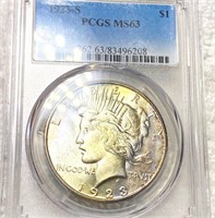 1923-S Silver Peace Dollar PCGS - MS63