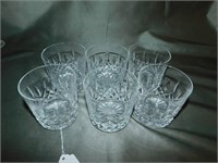 Lot Of 6 Waterford Crystal Whiskey Glasses
