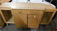 Beautiful Solid Wood Blonde Lighted Buffet