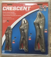 Crescent Three Piece Locking Pliers Set