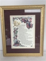 Framed Foil Print Psalm 91