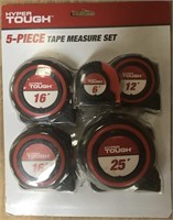 Hyper Tough 5-Piece Tape Measure Set