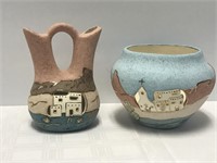 Pair of Southwestern Ceramic Pottery