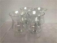 Lot of 4 Decorative Glass Containers