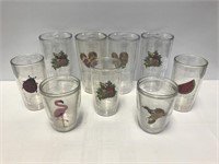 Lot of 9 Misc. Tervis Tumblers