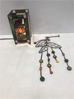 Fall Stained Glass Type Accent Light & Hanger