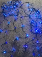 9 Strands of Working Blue Net Lights