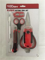 Hyper Tough 9 pc Cutting Tool Set - New