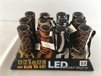 12 Metal Animal Skin LED Flash Lights